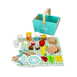 Picnic basket with accessories - mint