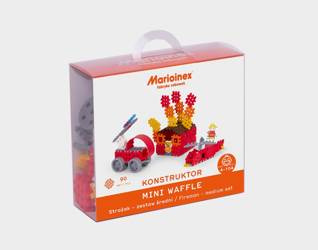 Blocks Mini Waffle Firefighter medium set 90 el.