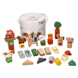 Wooden blocks for toddlers - Farm