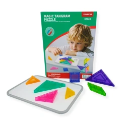 Magnetic Tangram Puzzle 7 Pieces Transparent – X-Bida 3+