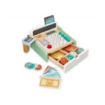 Pastel wooden cash register 