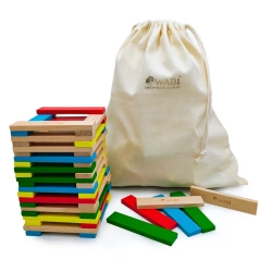 WABI Planks wooden blocks 12 cm - 100 pcs.