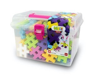 Meli Maxi Pink Travel Box Construction Blocks - 110 pcs.