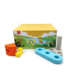Foam construction blocks Gear Joy - Animals - 49 el.