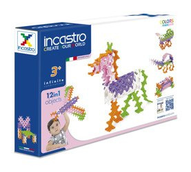 Incastro Pastel Maxi Pink 100 el. - Construction blocks