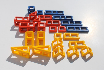 Complementary set of Mobilo blocks - Geometric Pack - 28 el.
