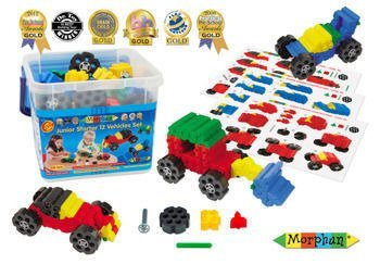 Morphun 12 Vehicles 150 el. - Construction blocks