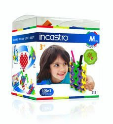 Incastro Cube M 40 el. Construction blocks 