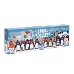 Counting Puzzle for Kids 10 Penguins 55 pcs – Londji 3+
