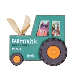 Farmtastic tractor puzzle 36 pieces look-and-find – Londji 3+