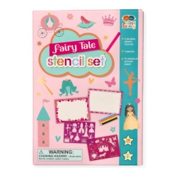 Buddy & Barney Fairy Stencils – Creative Drawing Set with Crayons 4+