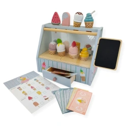 Wooden Ice Cream Shop Toy with Accessories – Kabi 3+