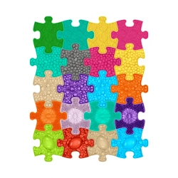 Sensory Mats Mini Puzzle 20 Colourful Pieces – Muffik for children from 12 month