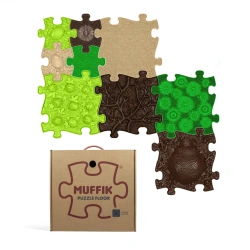 Muffik Touch of Nature – 9 Sensory Mats for Kids 12M+