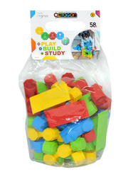 Octagon construction blocks for toddlers - 58 el.