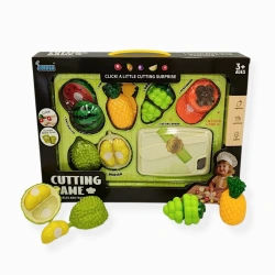 Cutting vegetables and fruits toy set with board – Jinkee 3+