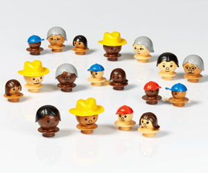 Complementary set of Mobilo blocks - Figures of the world - 18 el.