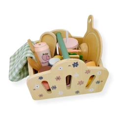 Wooden Picnic Playset with Basket – Kabi 3+