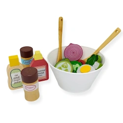Wooden Kitchen Play Set – 22pc Salad Making Kit – Kabi 3+
