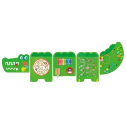 Viga Toys Crocodile XL wall panel — sensory activity board 18m+