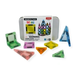 Mini Magnetic Tiles 30 pcs in Tin Box – Magnetic Mini Tiles 3+