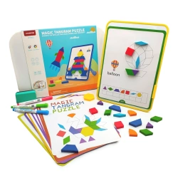 Tangram blocks - magnetic mosaic puzzle with board -