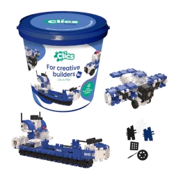 Clics Bucket 8in1 155 el. - Construction blocks - Police