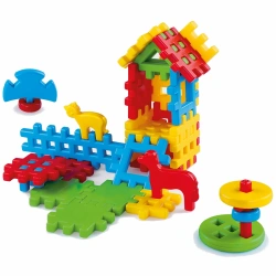 Marioinex Small House 31 pcs – Waffle building blocks ages 2+