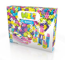 Meli Basic Pink 1000 el construction blocks. 