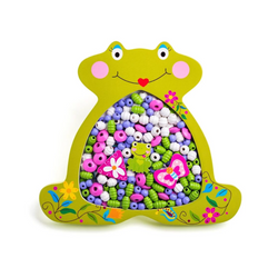 Wooden beads for threading - Frog