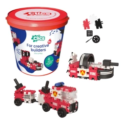 Clics Bucket 8in1 127 el. - Construction blocks - Fire brigade