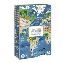 Londji World Map Puzzle 200pcs – Educational Geography 6+