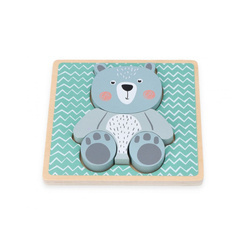 Wooden puzzle for toddler - Teddy bear