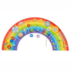 Viga Rainbow Wall Panel – 5 sensory activity boards ages 18m+
