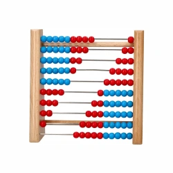 Double-sided wooden mathematical abacus  