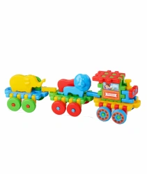 Marioinex Mario Train 46 pcs – Waffle Building Blocks ages 2+