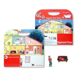 Magnetic Game House Egmont Toys 100 Pieces – Suitcase 3+