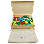 Wooden planks blocks WABI Planks Edu Box [8+12 cm] - 200 pcs.