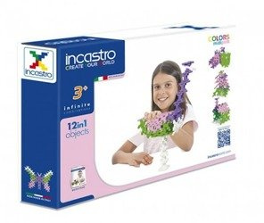 Incastro Midi Pink 60 el. - Construction blocks