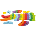 Crocodile puzzle - learning ABC letters