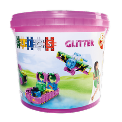 Clics Bucket 8in1 Glitter - Glitter 175 el.