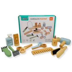 Wooden Hair Salon Playset 15 Pieces – Kabi Ages 3+