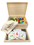 WABI Magnetic Blocks Educational Set 120 el. + WABI Pad magnetic tray