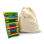 WABI Planks wooden blocks 12 cm - 200 pcs.