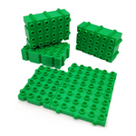 Construction plate base for Morphun blocks - green - 12 el.