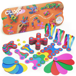 Colorful Magnetic Blocks Set - Clixo - Rainbow Pack - 60 pcs