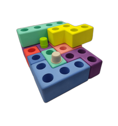 Foam Blocks Set - Tetris - 45 Pieces