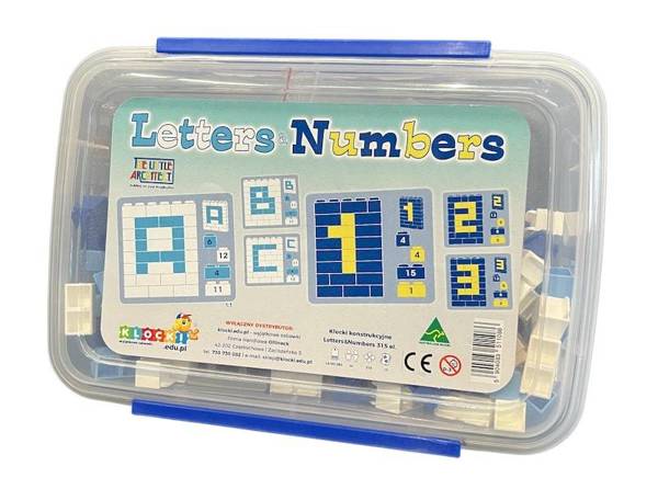 Eductional blocks Little Architect - Letters and Numbers 315 el. 