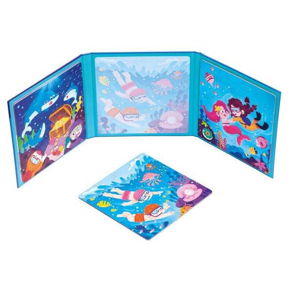 Foldable Magnetic Book 3-in-1 - Underwater World.