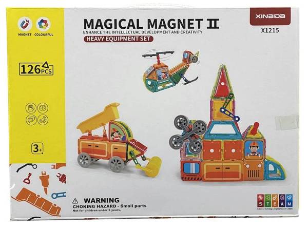 Magnetic blocks - Magical Magnet Vehicles and constructions 6in1 126 el.